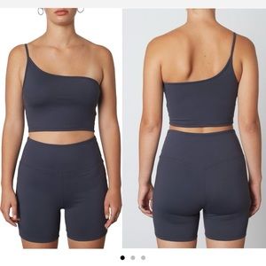 Nia Lucy One-Shoulder Tank & Bike Shorts